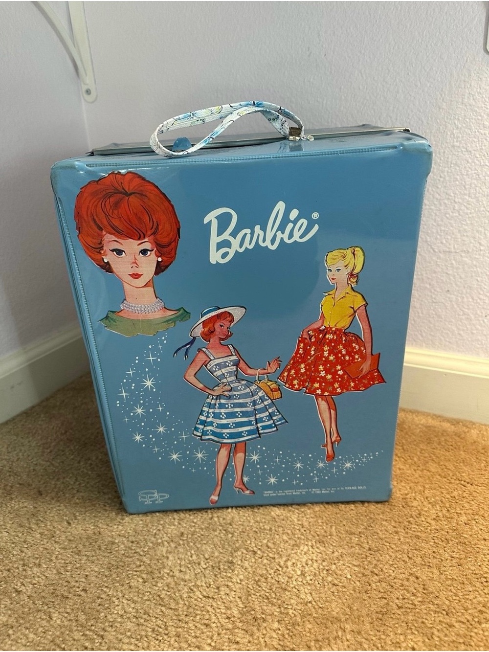 Vintage Barbie Blue Case